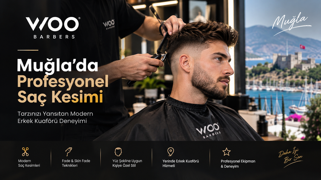 Muğla’da Profesyonel Erkek Saç Kesimi - Woobarbers - Deniz SİCİM